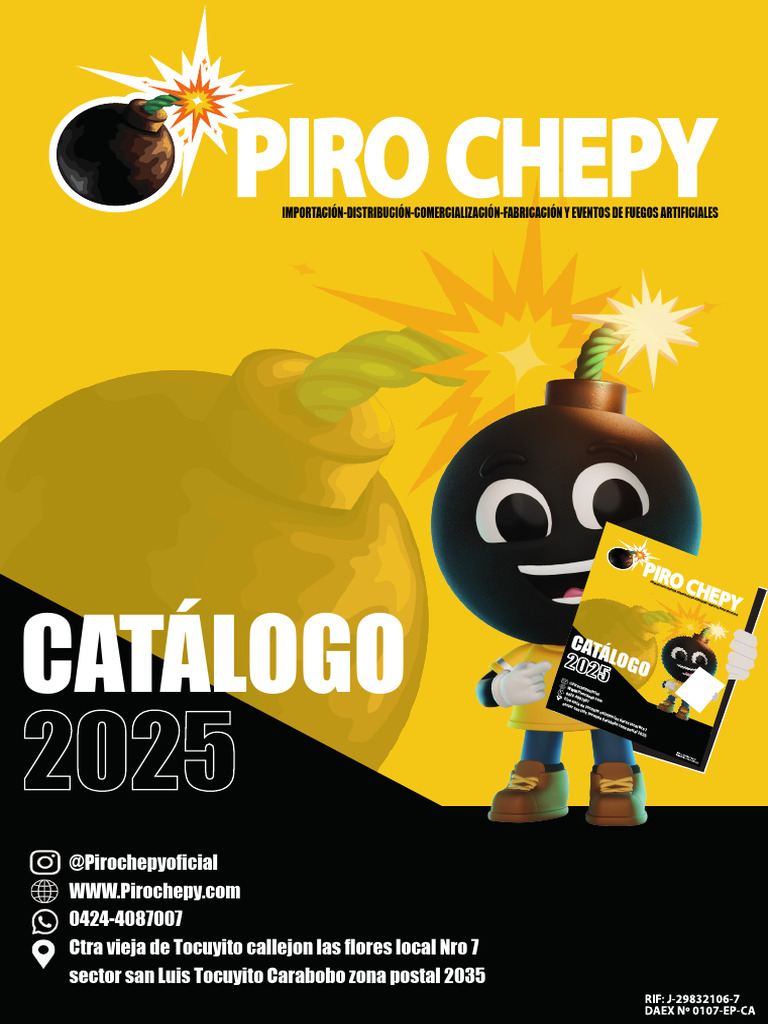 Fuegos Artificiales: Catálogo Piro Chepy | PDF | Pirotécnica