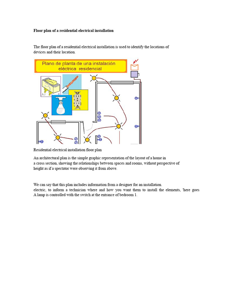 Residential Electrical Installation Plan | PDF