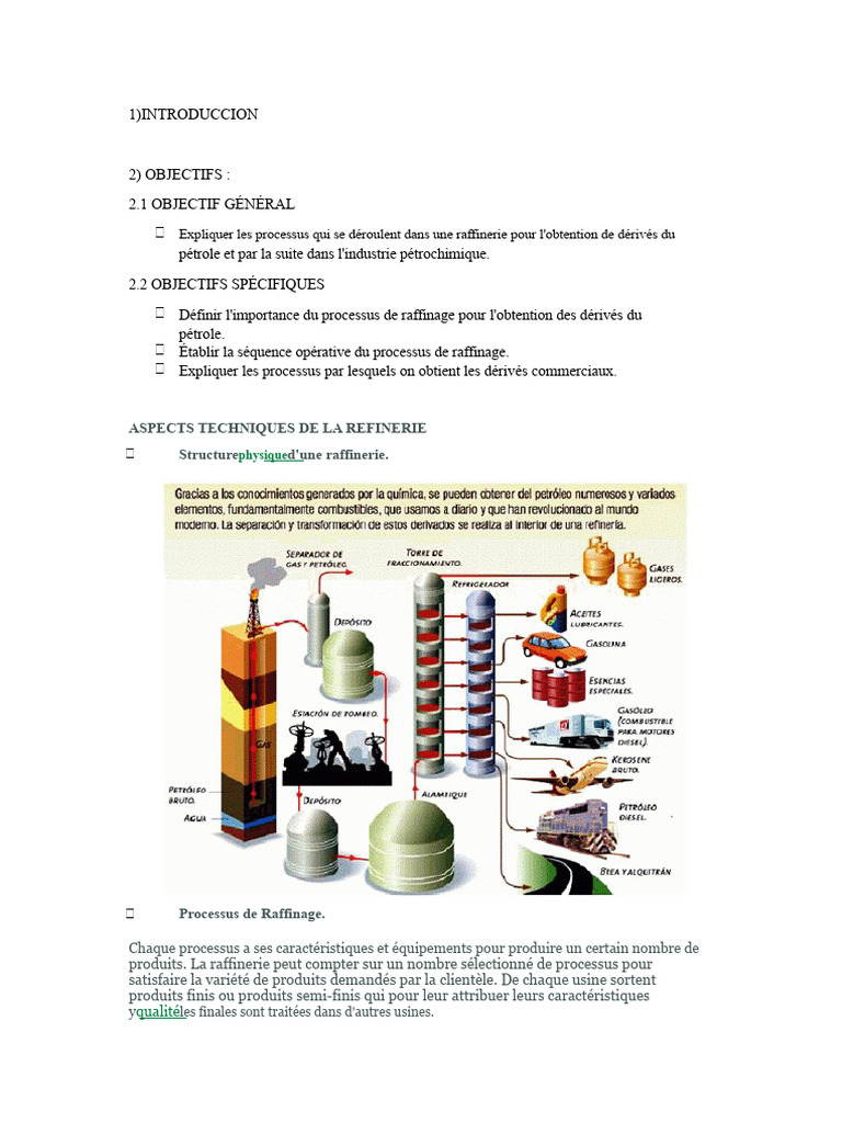 Processus de Raffinage du Pétrole | PDF | Gazole | Distillation
