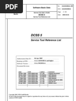 GAA30328BAA Dcss5 Service Tool Reference List