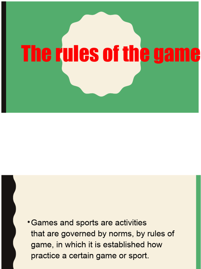 Understanding Game Rules and User Manuals | PDF