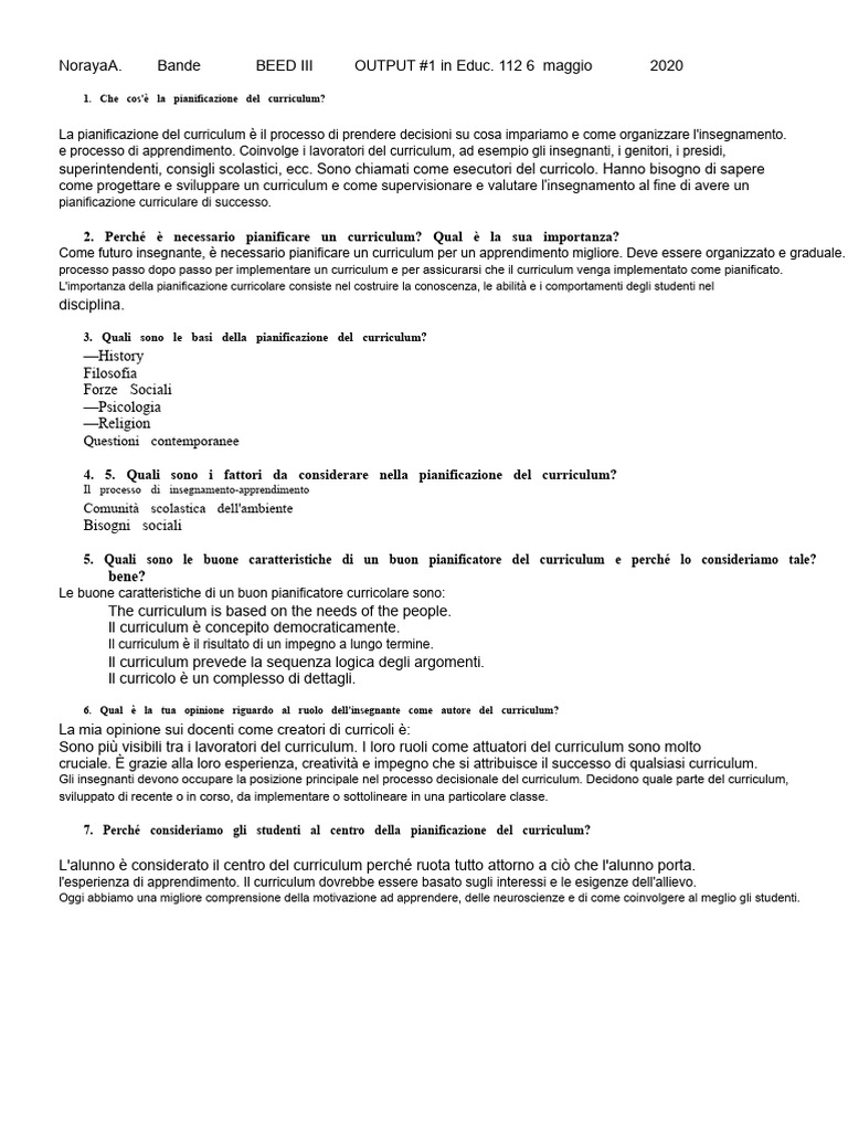 Compito 1 | PDF