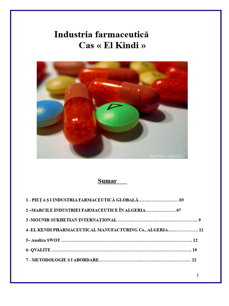 Industria Farmaceutică | PDF