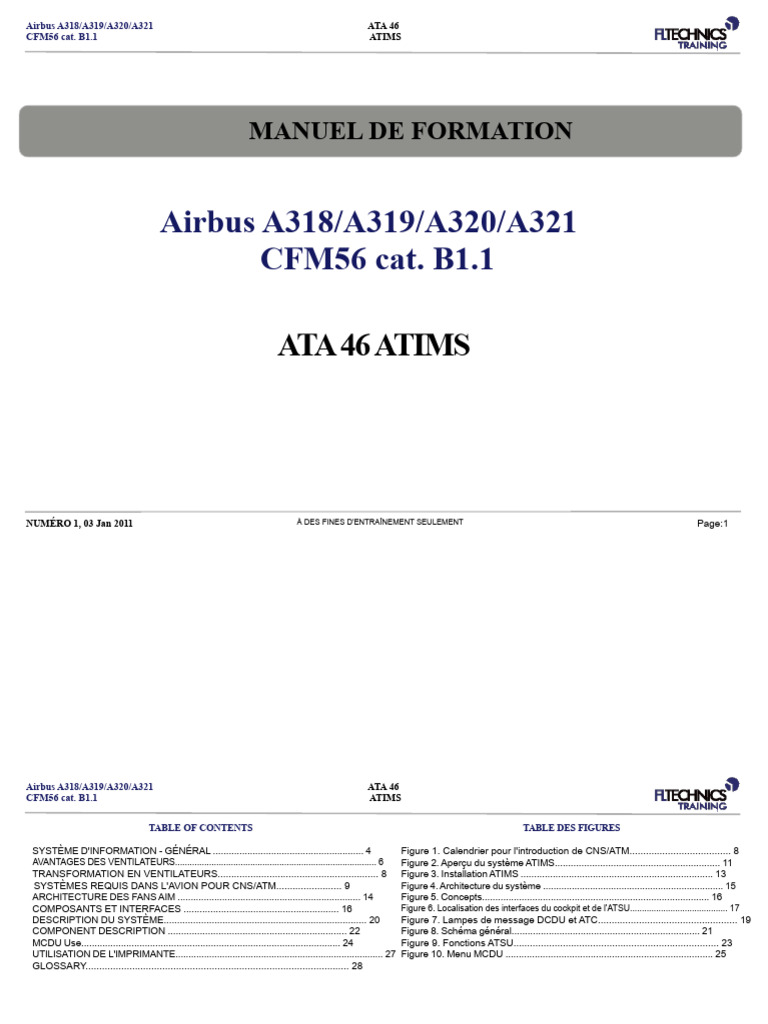 Formation sur le système ATIMS pour Airbus | PDF | Contrôle de la ...