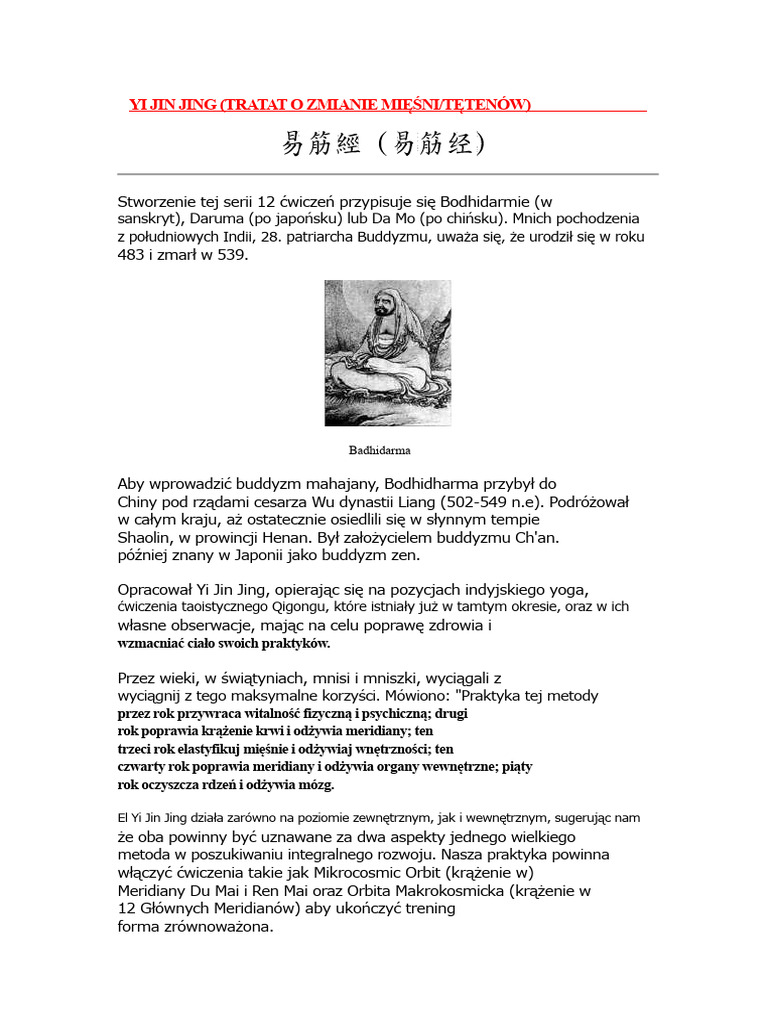 YI JIN JING Pełna Wersja PDF