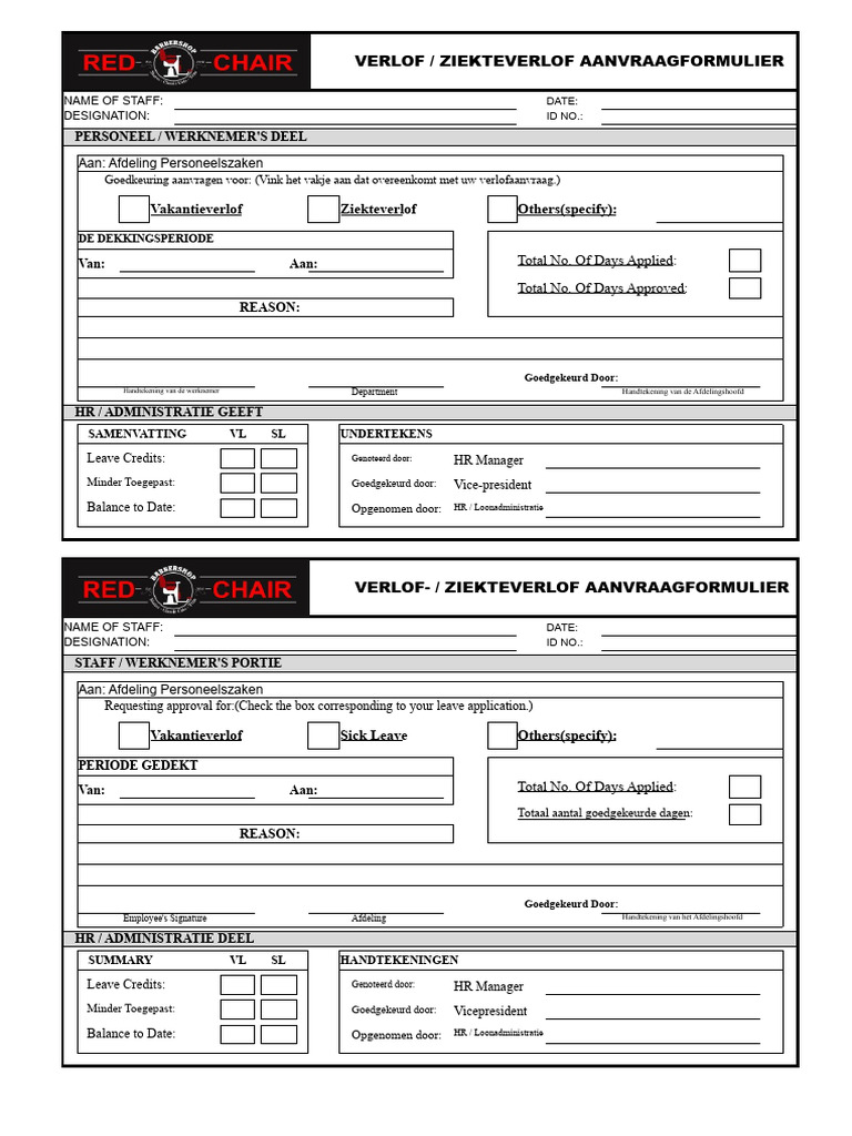 VL&SL Form | PDF