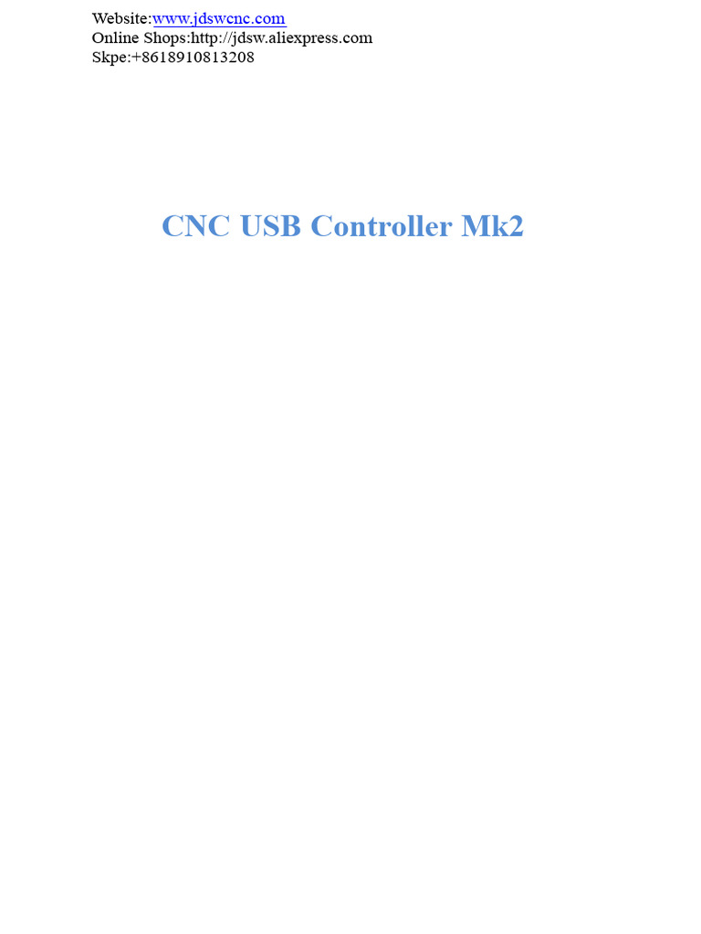 CNC Usb Controller Mdk2-4axis - tb6560 | PDF