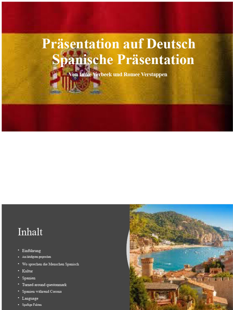 Spanische Präsentation | PDF