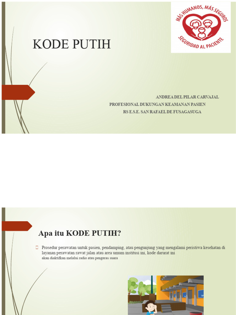 Prosedur Kode Putih di RS San Rafael | PDF