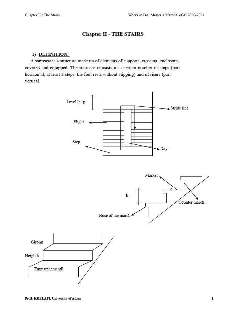 Chapter II The Stairs M1 Mat GC | PDF | Stairs