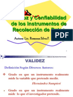 Validez Confiabilidad