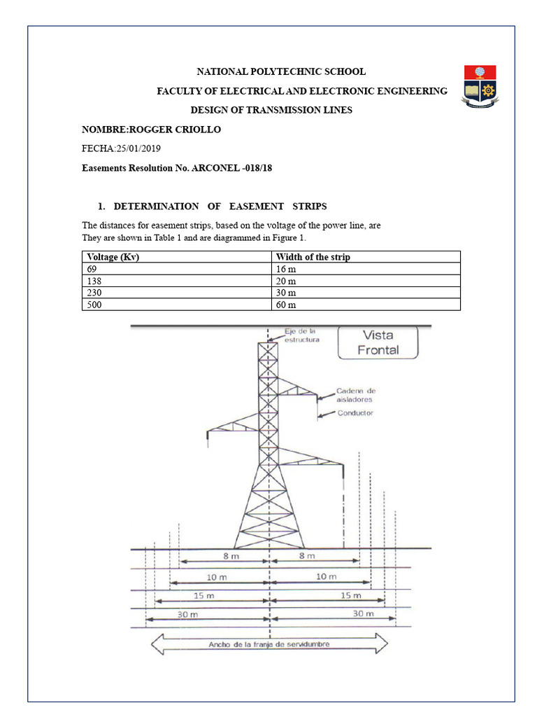 Distance of Easement Lines 2018b | PDF | Electric Power Transmission ...