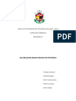 Solubilidade e Desnaturação de Proteínas Verd