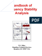 Handbook of Freq Stability Analysis