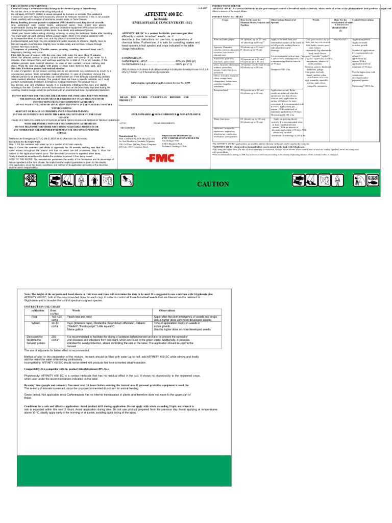 Affinity 400 Ec | PDF | Herbicide | Weed