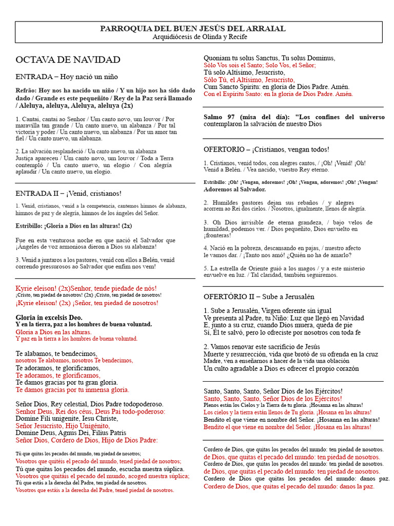 Octava de Navidad - Armonía | PDF | María, madre de Jesús | Pecado