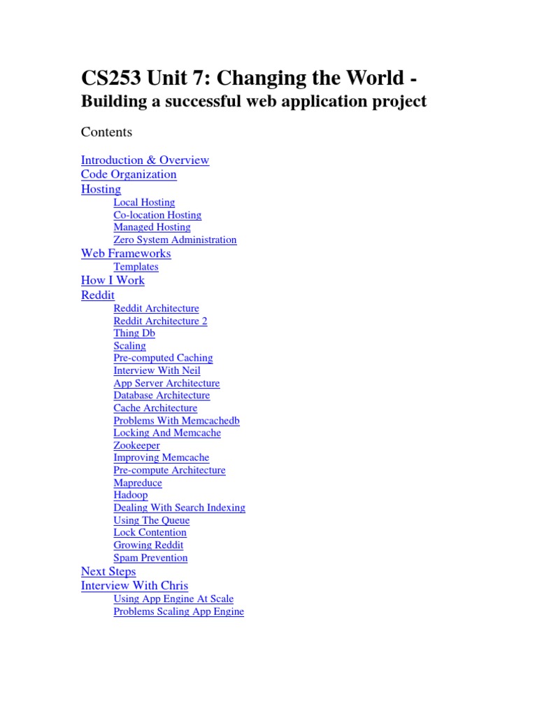Building Scalable Web Apps | PDF | Apache Hadoop | Map Reduce