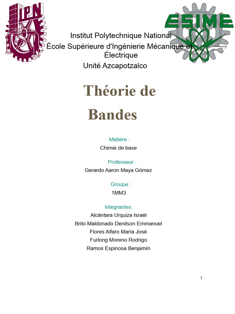Théorie des bandes et conductivité des matériaux PDF Dopage (semi — free download