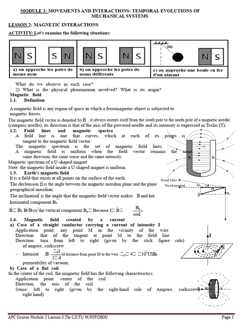 Magnetic Interactions in Mechanical Systems | PDF | Magnetic Field ...