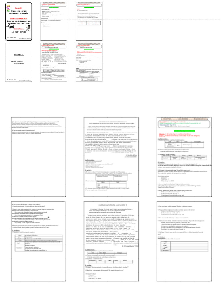 1 Ca - Proiect 3 - Faptele de Diverse Pentru Clasele Literare | PDF