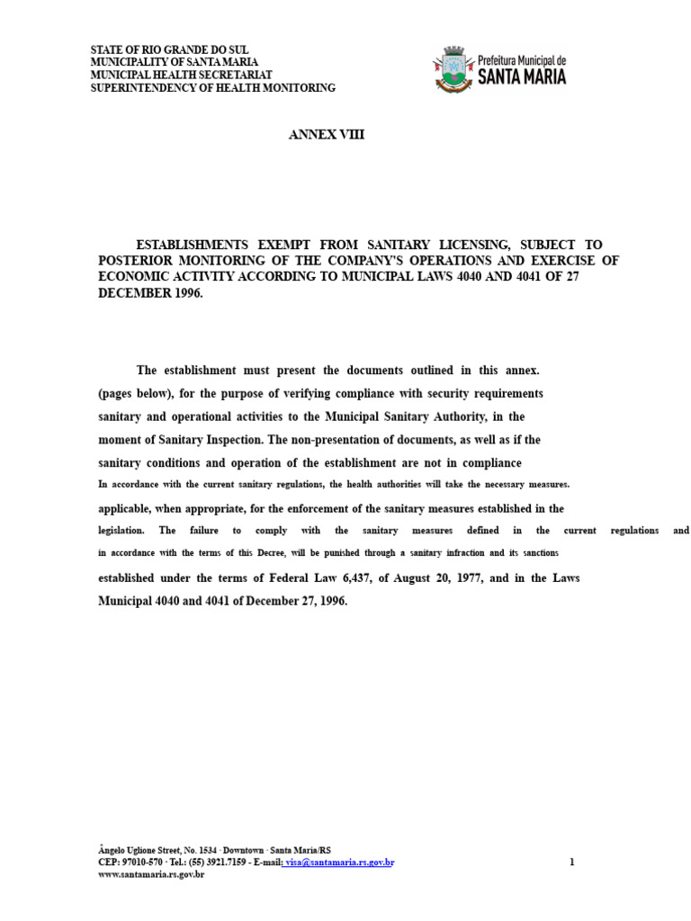 Sanitary Vigilance - Checklist List | PDF | Regulatory Compliance ...