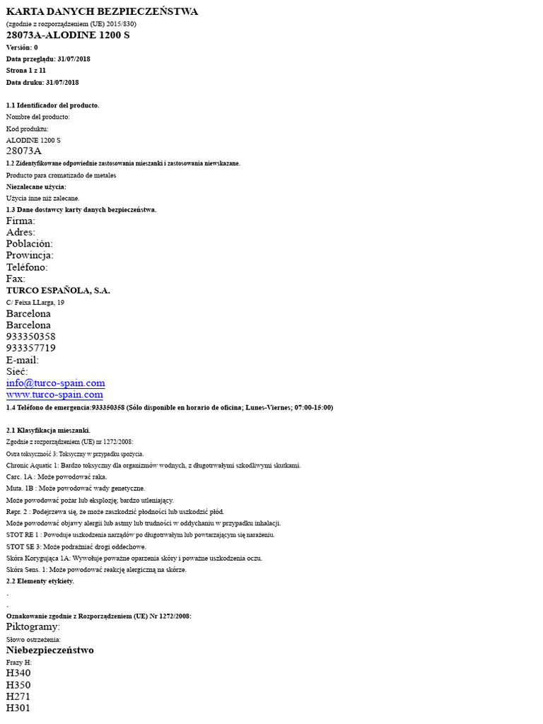 Alodine 1200 S PDF | PDF