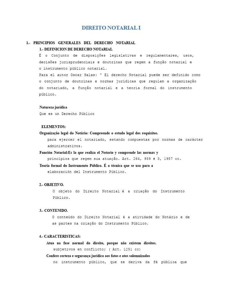 Princípios e Funções do Direito Notarial | PDF | Advogado | Estado