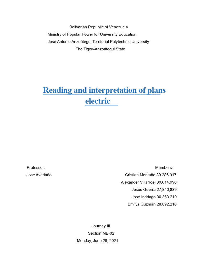 Understanding Residential Electrical Plans | PDF | Electrical Wiring ...