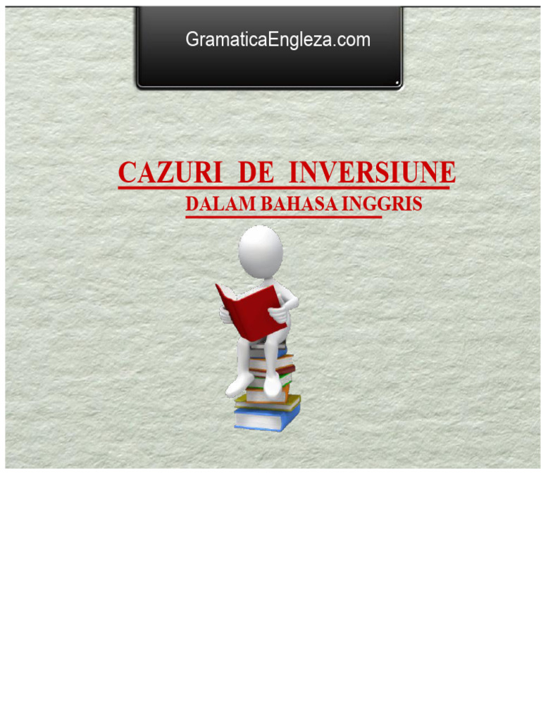 Cazuri Inversiune dalam Bahasa Inggris | PDF