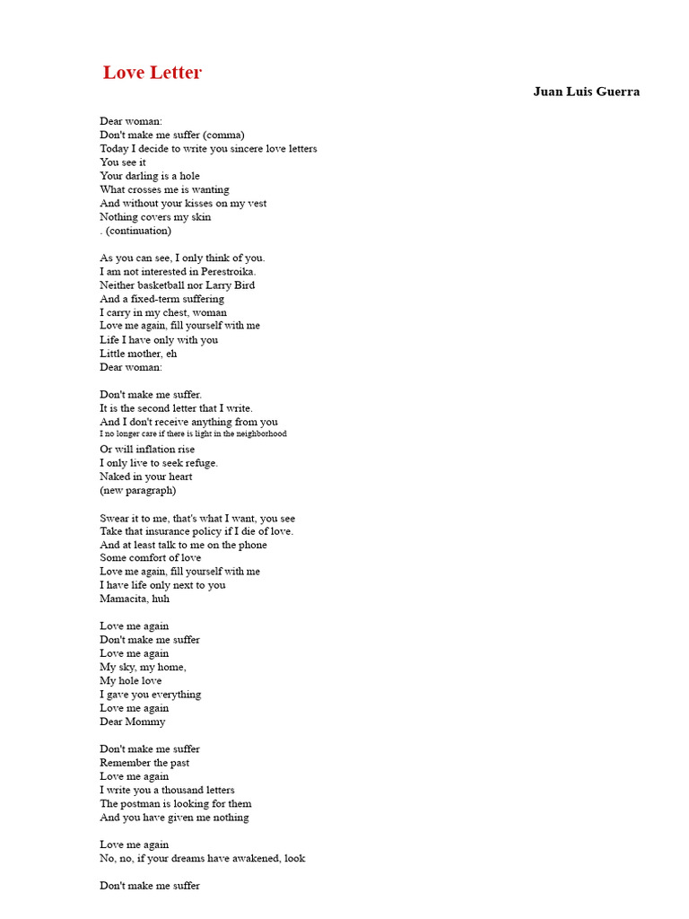 Love Letter | PDF