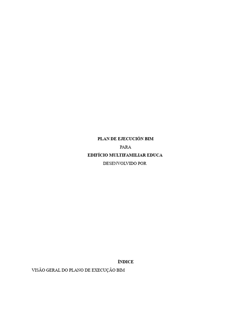 Plano de Execução BIM para Edifício Multifamiliar | PDF