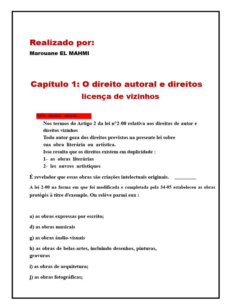 Direitos Autorais e Propriedade Industrial | PDF | Patente | Direitos ...