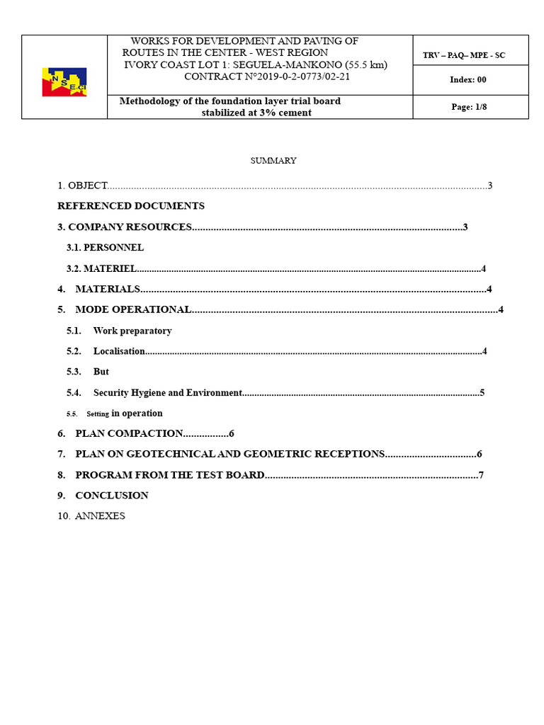 Methodology for Road Foundation Testing | PDF