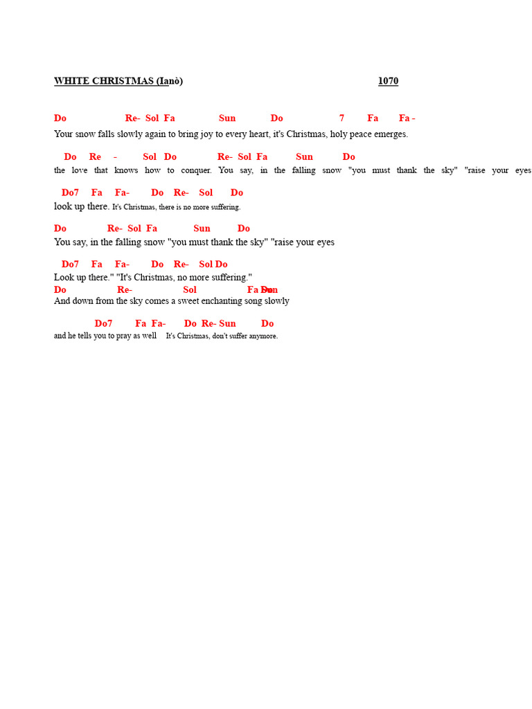White Christmas Lyrics and Themes | PDF