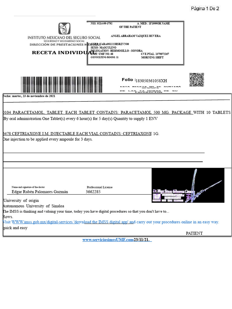 Medical prescription | PDF