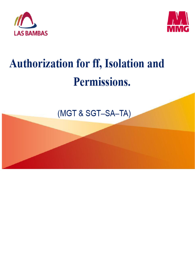 Work Authorization and Isolation Procedures | PDF | Nature