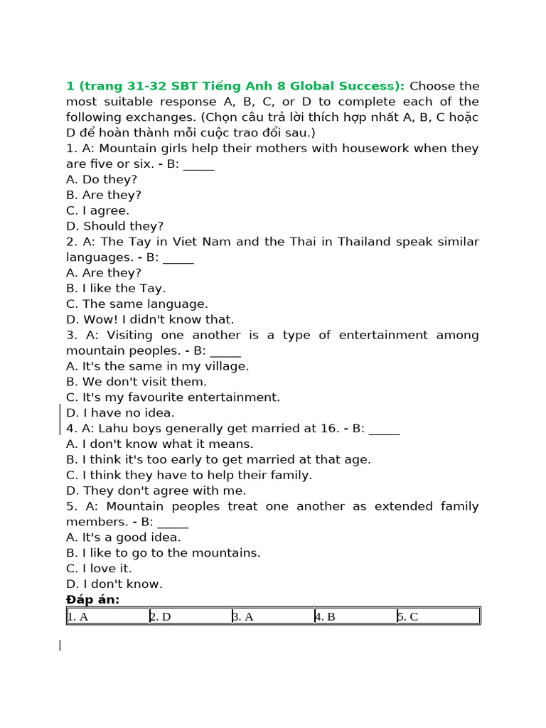 Bài tập sbt | PDF