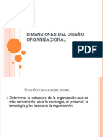 Dimensiones Del Diseño Organizacional