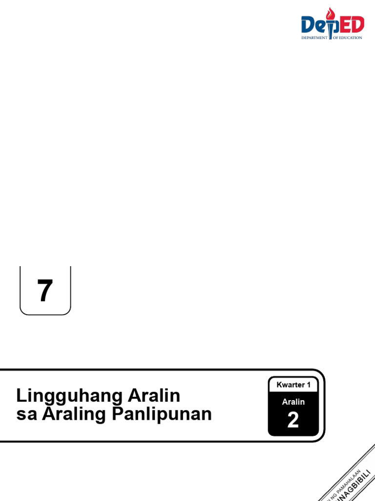 LE Q1 AP7 Lesson 2 Week 3 | PDF