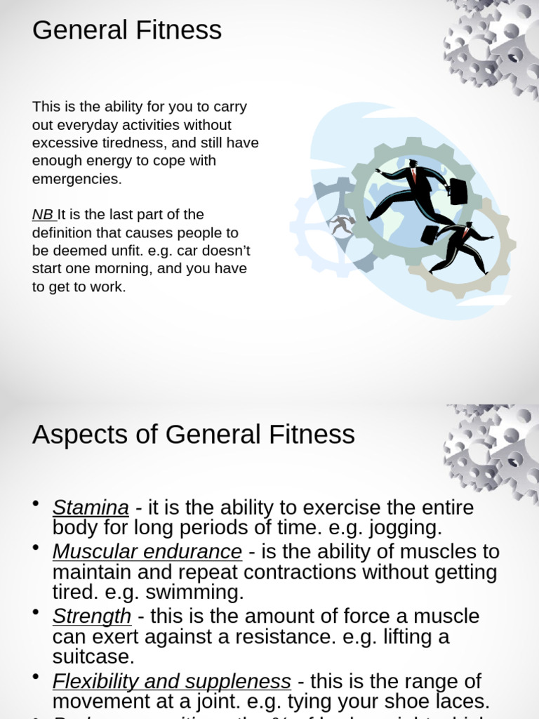 Understanding General and Specific Fitness | PDF | Physical Fitness