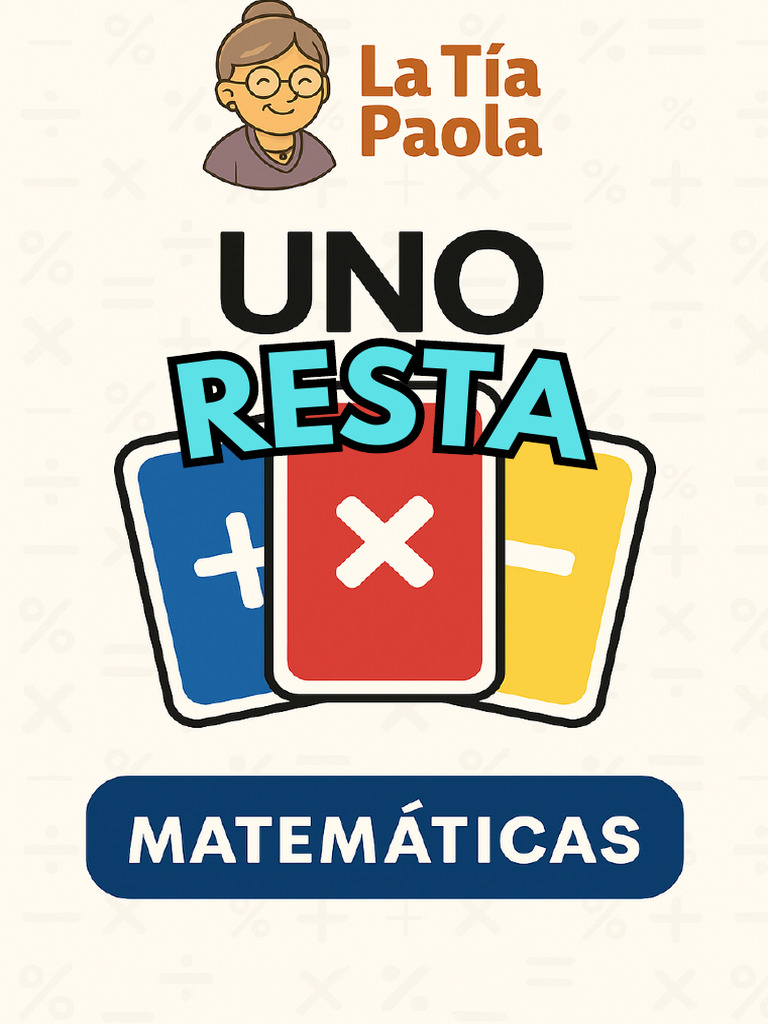 Juego de Matemáticas UNO para Niños | PDF | Aprendizaje
