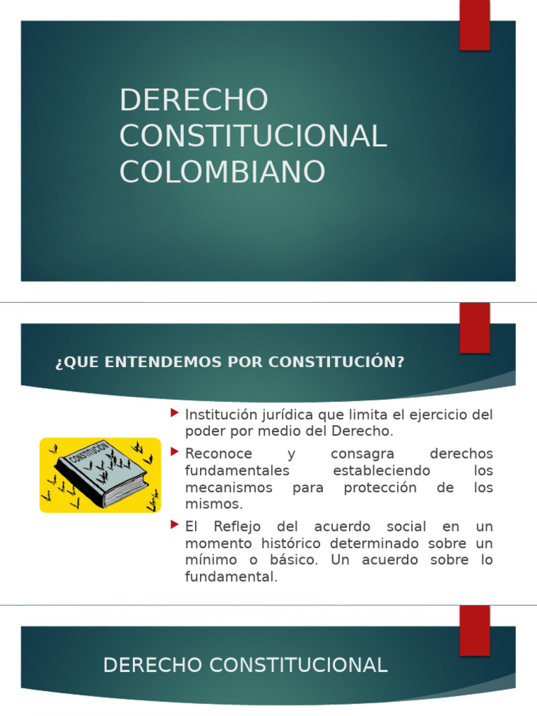 Derecho Constitucional Colombiano: Claves y Mecanismos | PDF ...