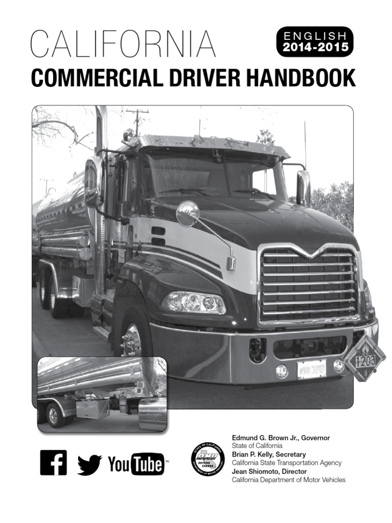 California Commercial Driver Handbook | PDF | Land Transport | Vehicles