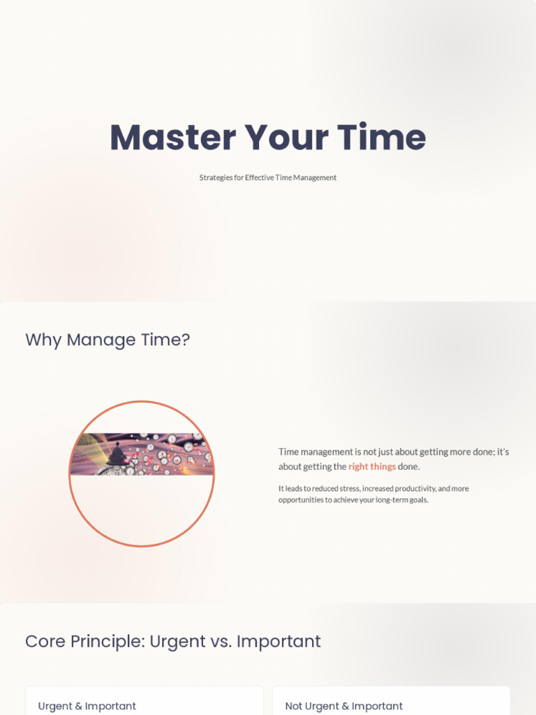 Effective Time Management Strategies | PDF