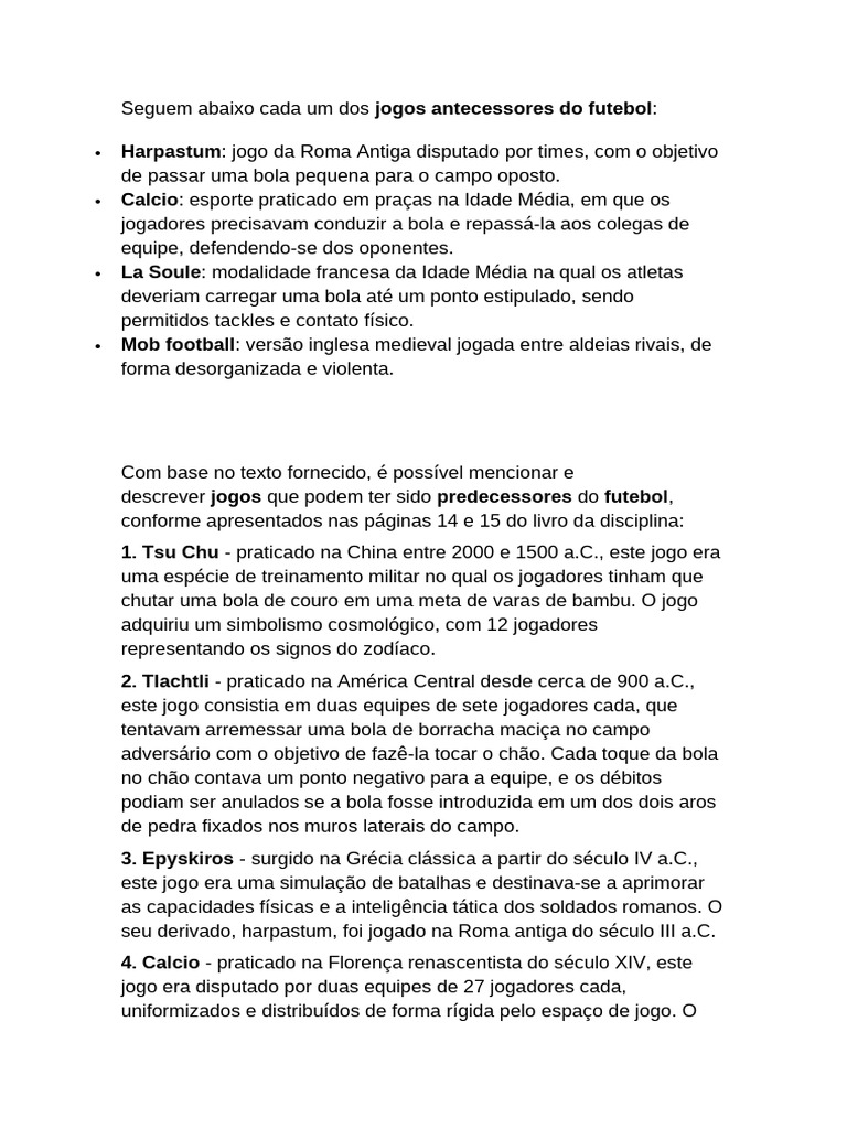Seguem Abaixo Cada Um Dos | PDF | Futebol | Esportes