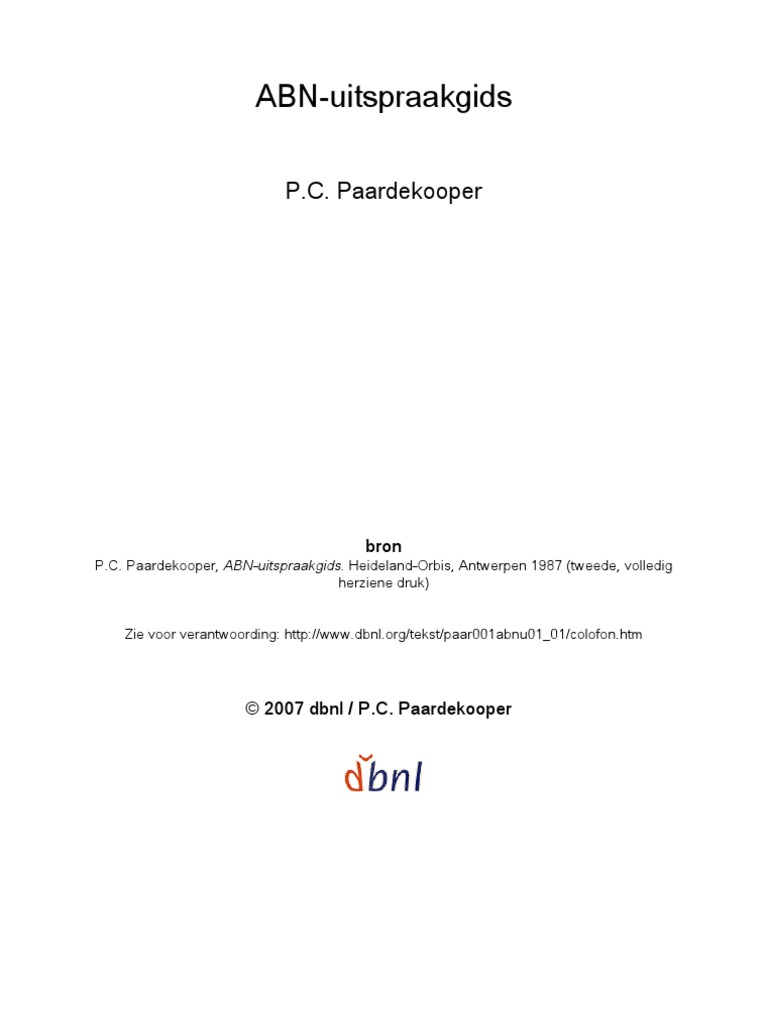 ABN Uitsprakengids PDF