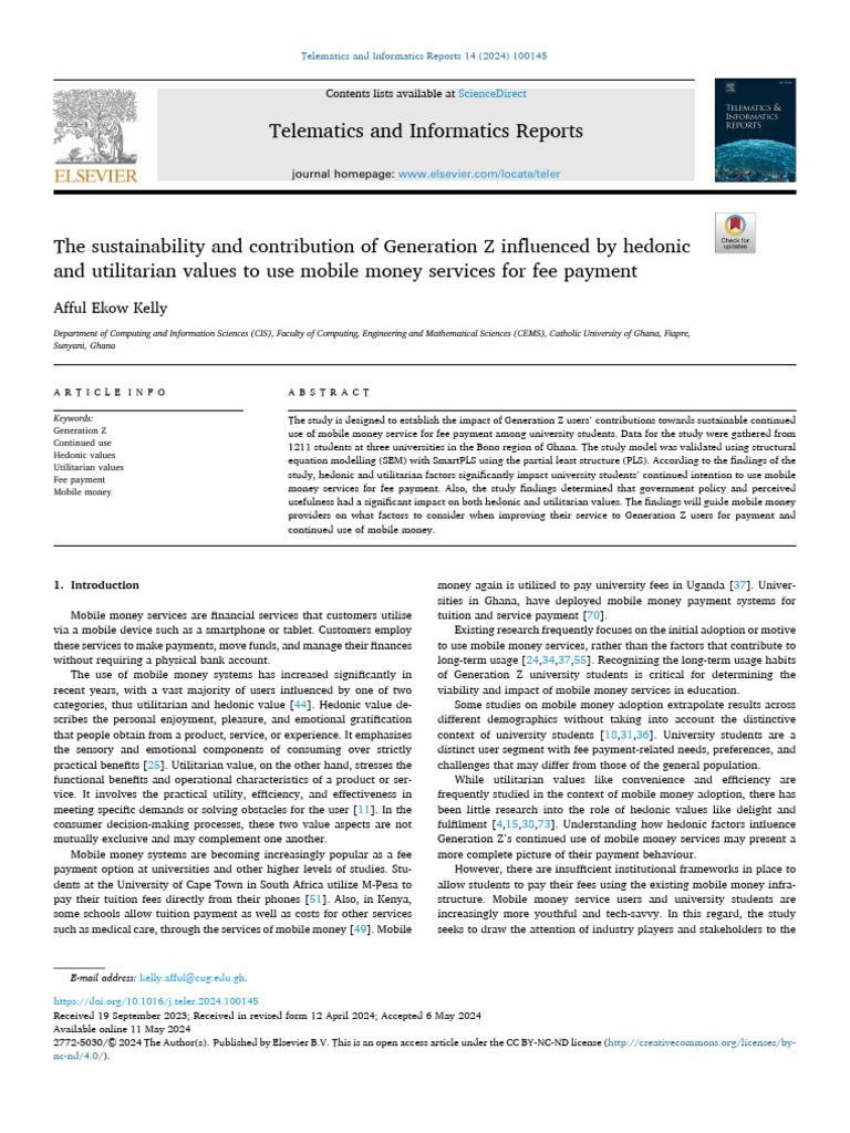 The Sustainability and Contribution of Generation Z Influenced by ...