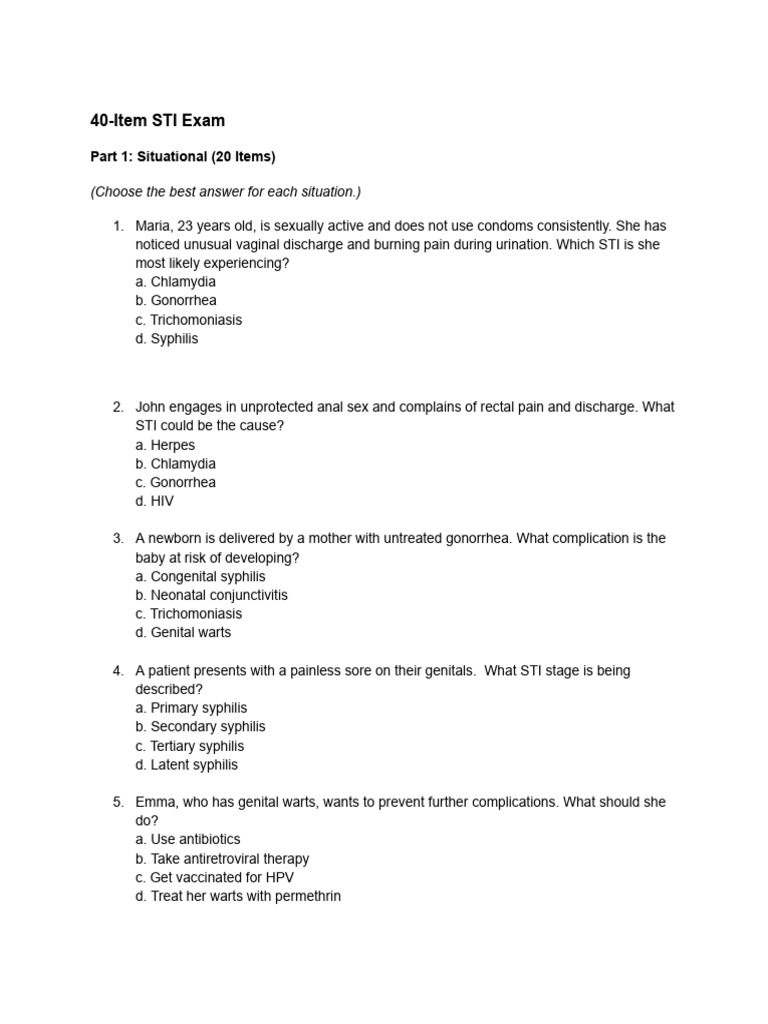 Std | PDF | Sexually Transmitted Infection | Safe Sex