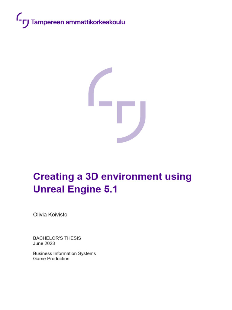 3D Environment Creation in Unreal Engine 5.1 | PDF | 3 D Modeling ...