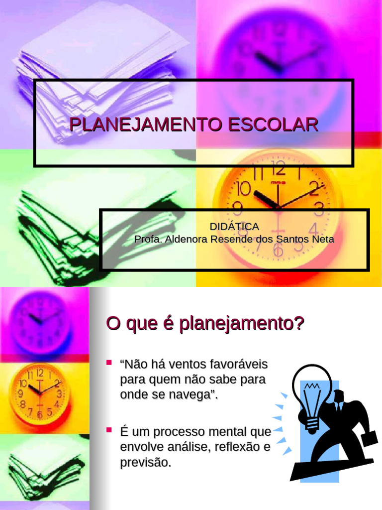 Planejamento e Ação Docente 2 | PDF | Planejamento | Pedagogia